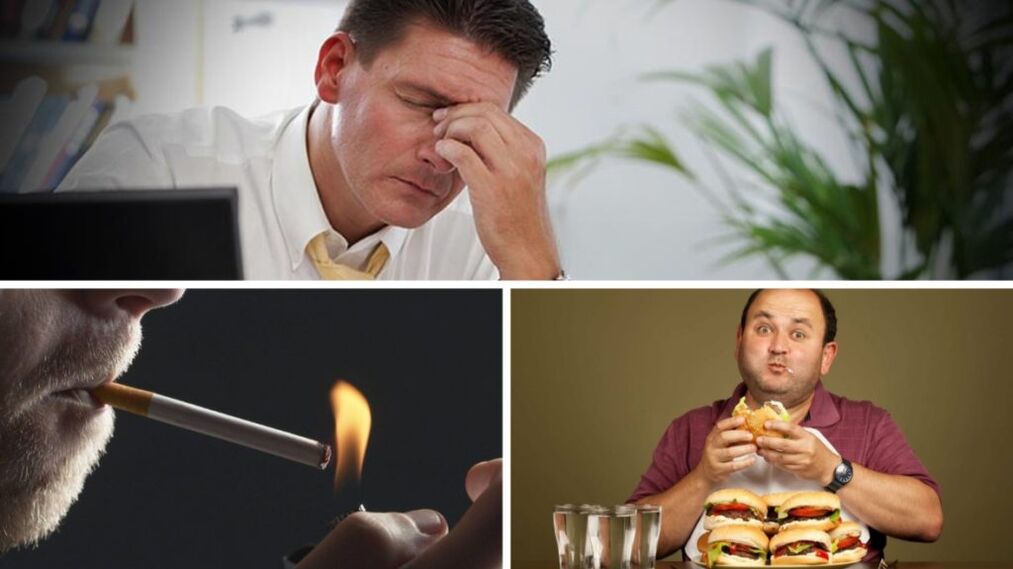 Factors that worsen male potency – stress, smoking, malnutrition
